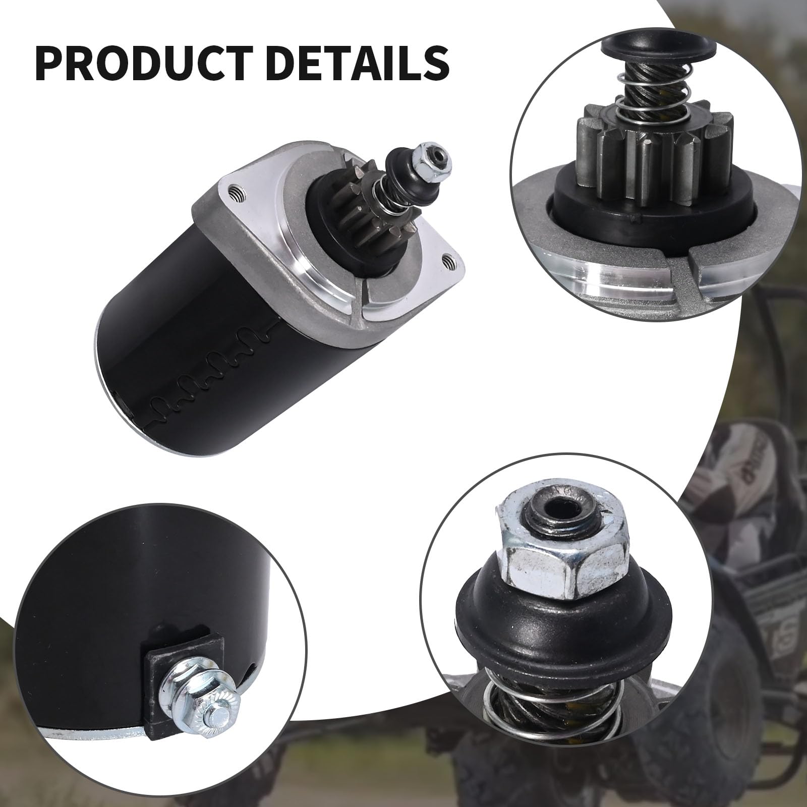 ZUDKSUY 21163-0714 21163-7024 Lawn Mower Starter Motor Replacement